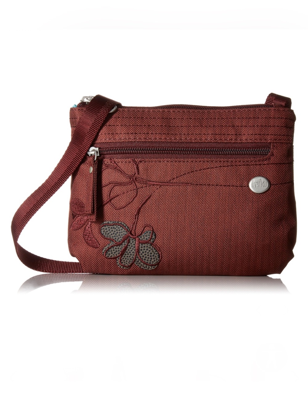 Haiku Impulse - Andorra Burgundy Red Floral RFID Travel Convertible Bag